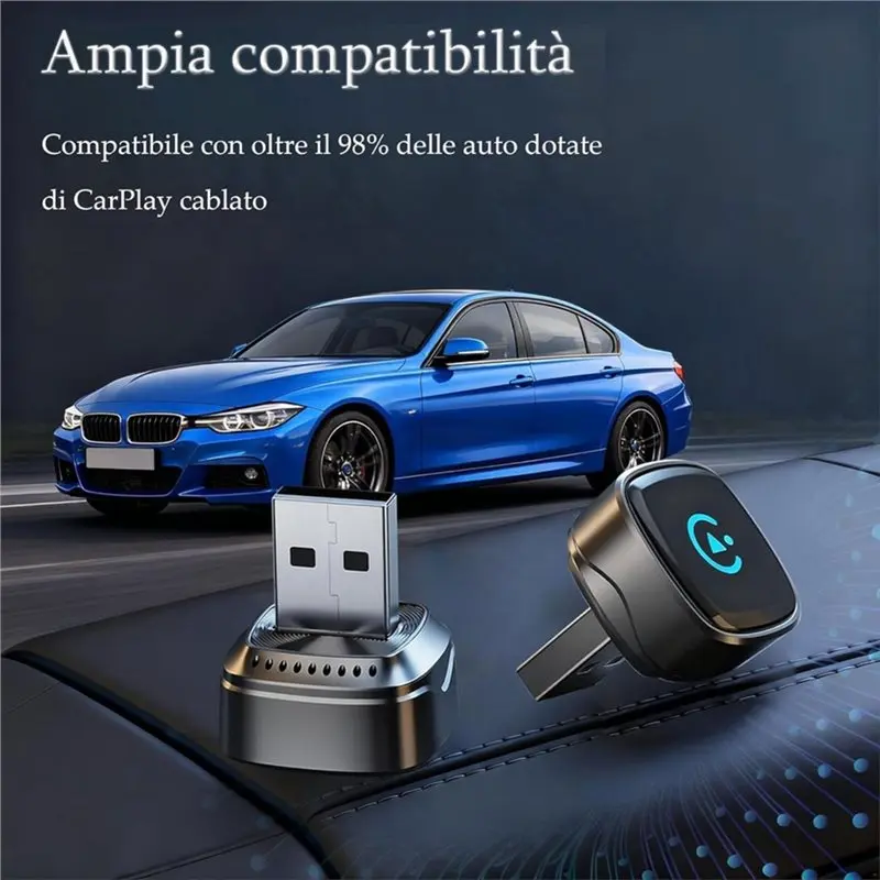 A30P-Wireless Carplay Adapter Plug Fast And Stable For VEHICLE Wireless Connection Feature Enabled Carplay Adapter