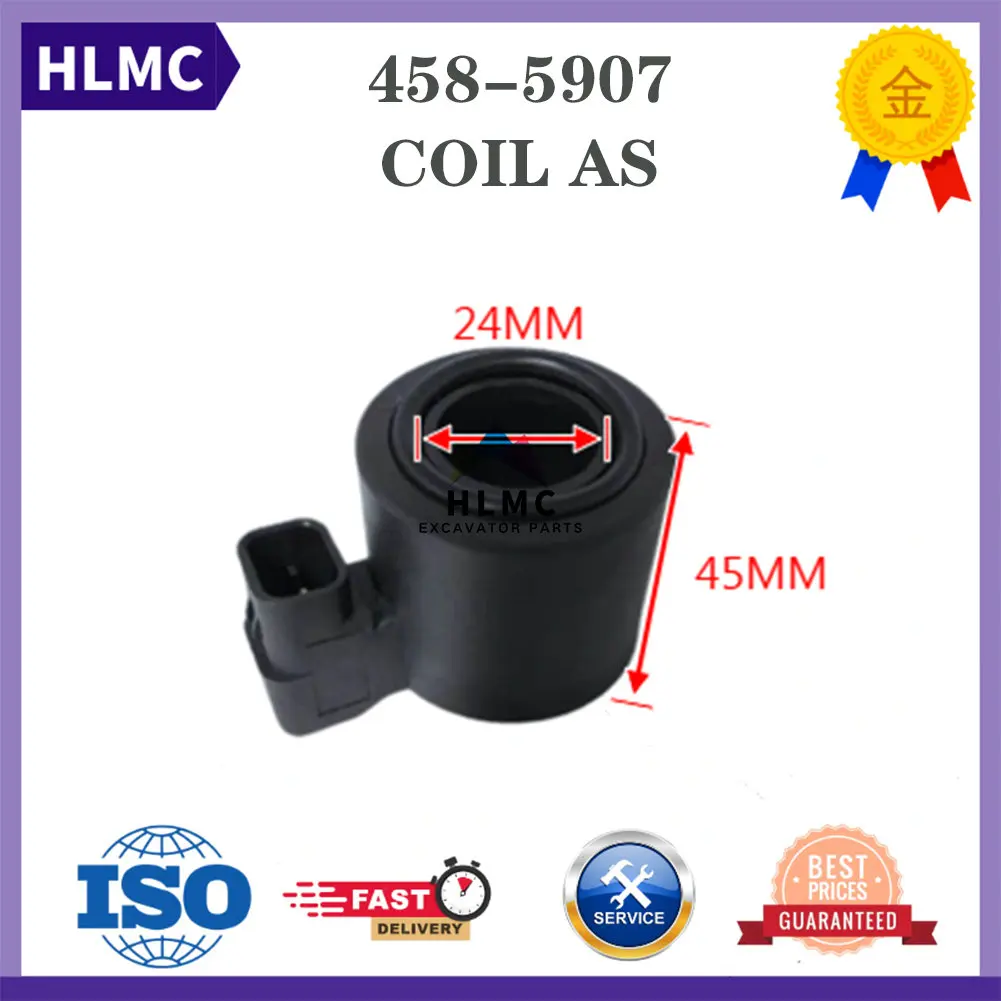bobine-large-d'electrovanne-ca4585907-458-5907-4585907-de-pieces-de-rechange-d'excavatrice-de-pieces-de-machines-de-construction