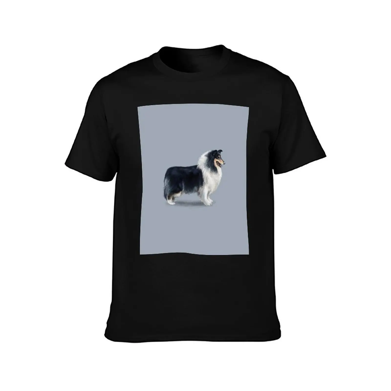 Tri Coloured Rough Collie T-Shirt Big and Tall Short Sleeve Tee