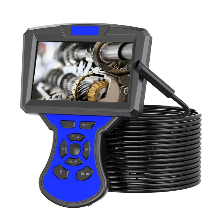 2m Hard Cable Waterproof 1080p Hd Inspection Cam era Industrial Car Endoscope For Equipment Maintenance  Instrument