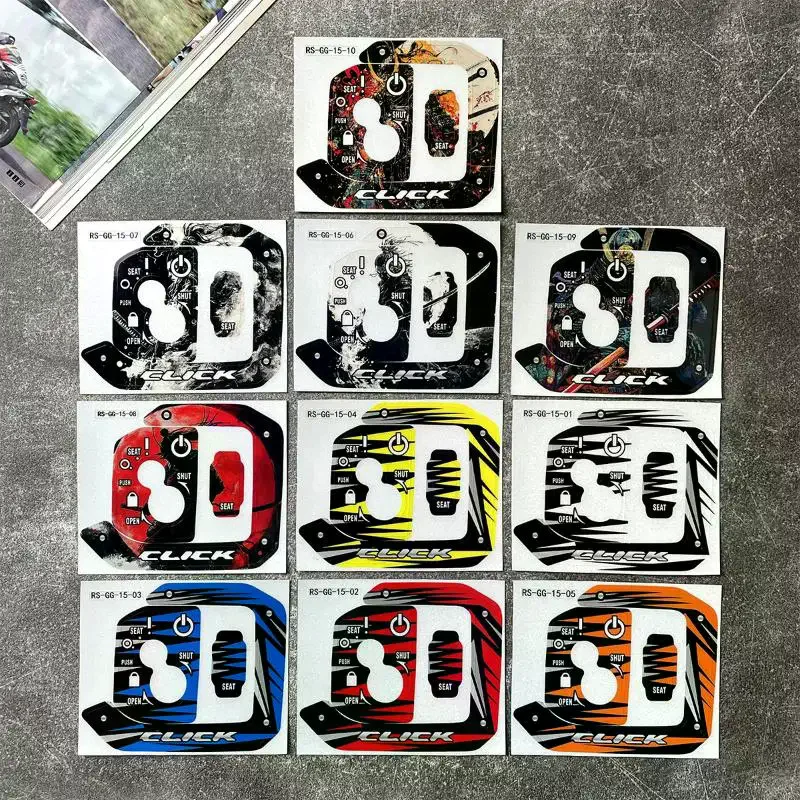 

1 PCS Motorcycle Keyhole Protector Waterproof Decorative Decal For Clip 125i Scooter/Motorcycle Keyhole