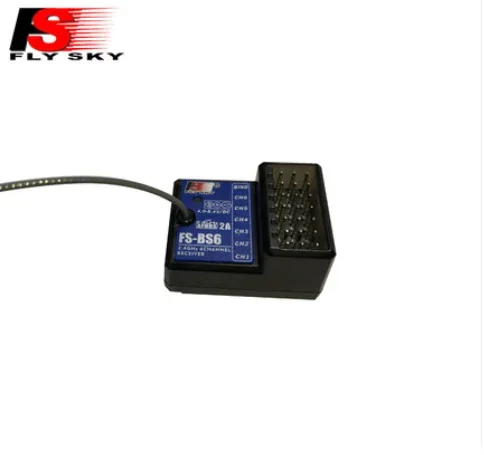 Flysky FS-BS6 6CH 2.4G RC Receiver Built-in Gyro Fail-Safe Function Compatible FS-GT5 IT4S Transmitter for RC Car Boat