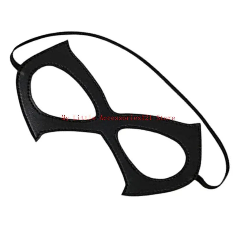 

Adjustable Soft PU Leather Face Covering For Costume Enthusiasts Cosplay Event Themed Celebrations