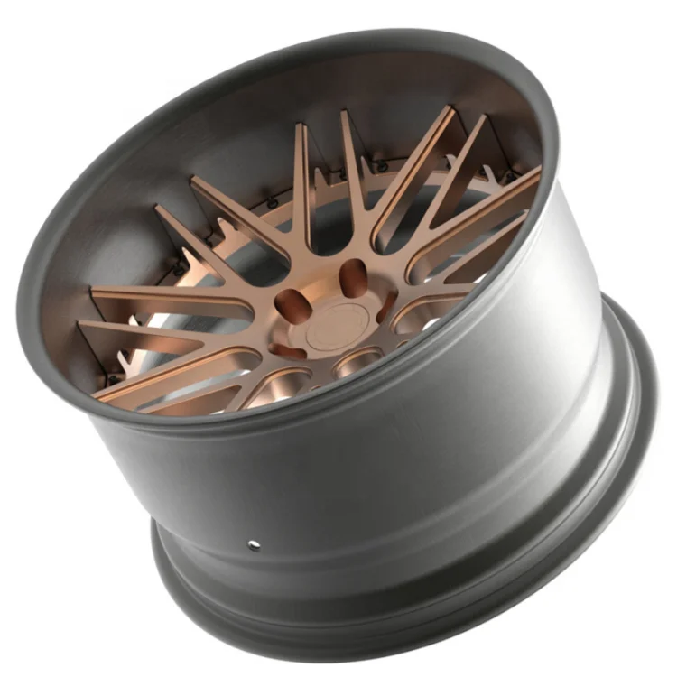 محاور عجلات مزورة عالية الجودة 9.5J 10.5J 17 18 19 20 بوصة 5*108 5*120 عجلات سيارة مصنوعة من خليط معدني