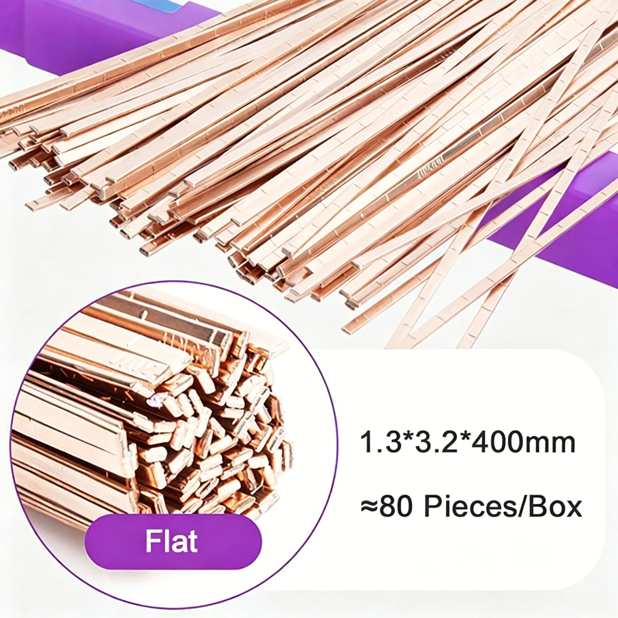MAPP Gas Brazing Rods for Copper Pipe Repair in Air Conditioner and Refrigerator Welding Copper Alloy Soldering Rods