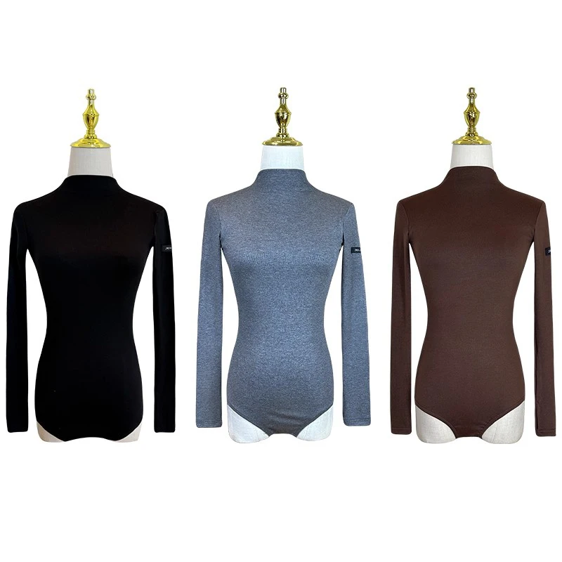 

Зимняя женская одежда, топ с длинными рукавами, комбинезон, костюмы для латинских танцев, чача, танго, самба, танцевальная одежда для практики, DQL12060