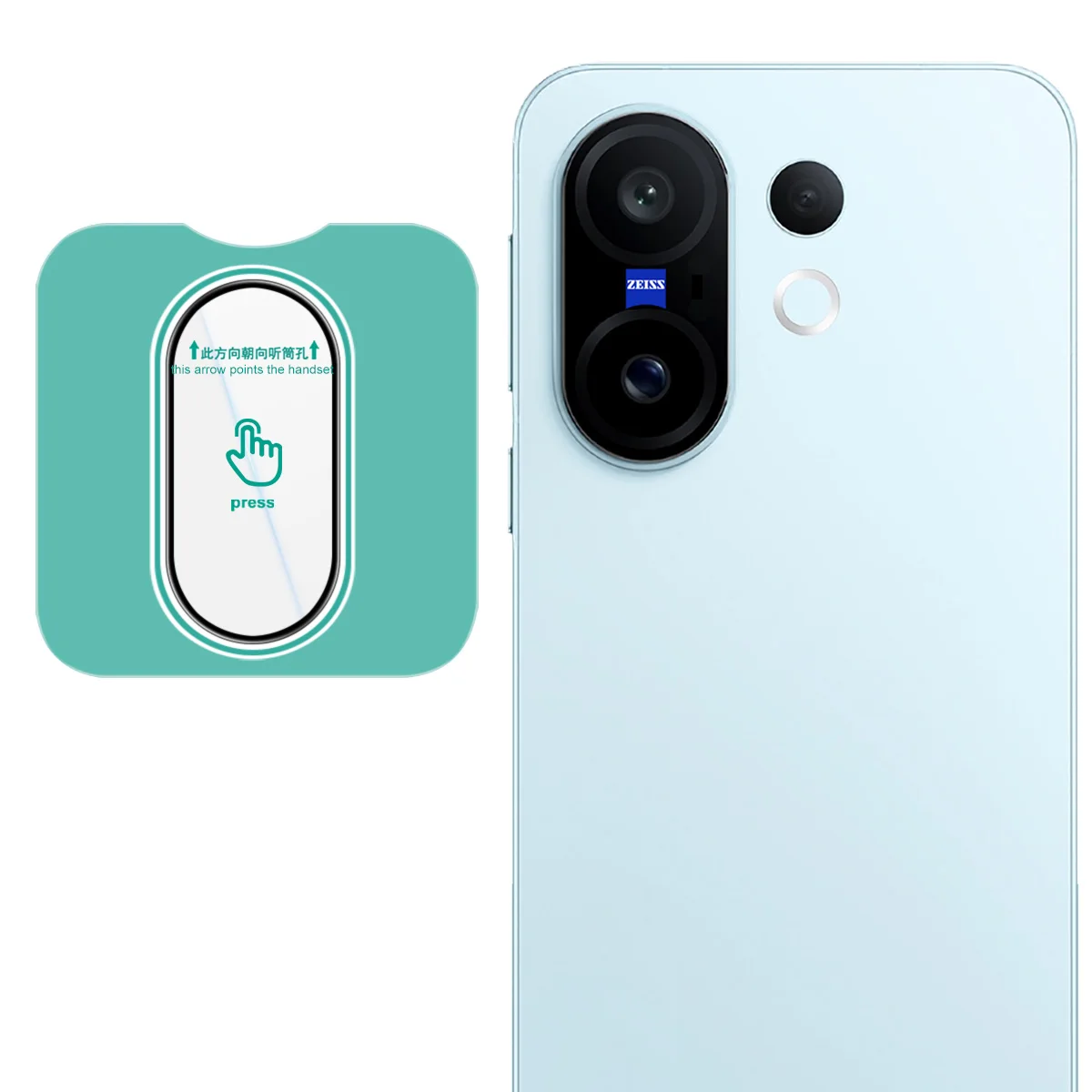 

For Vivo X200 FE 5G Lens Glass IMAK Lens Film Glass with Tool