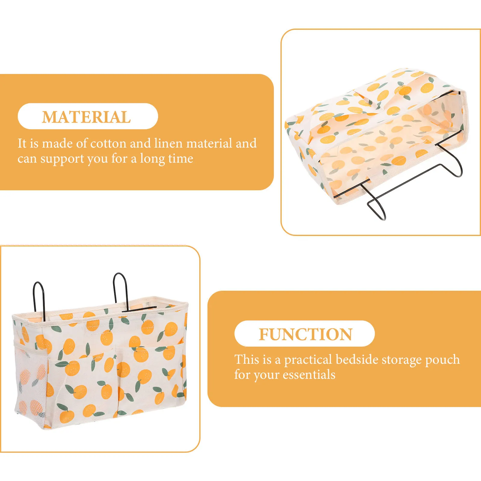 

Hanging Storage Pouch Large Capacity For Bedroom Dorm Clothes Phone Organizer Bedside Bag Multifunctional Sundries