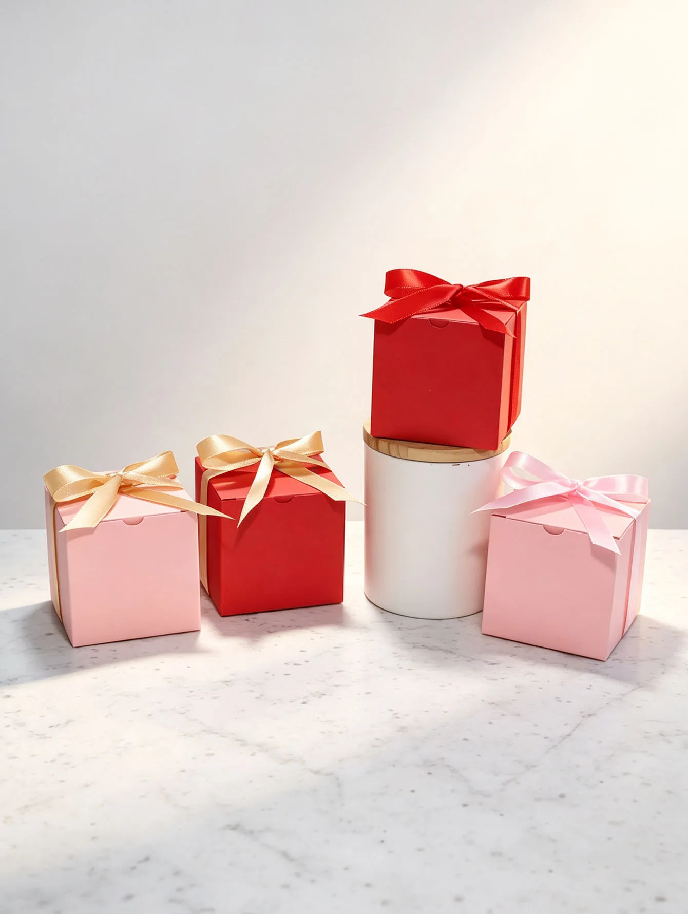 Square wedding gift box, birthday, baby baptism, bridal shower party Dim sum packaging box, guest souvenir packaging