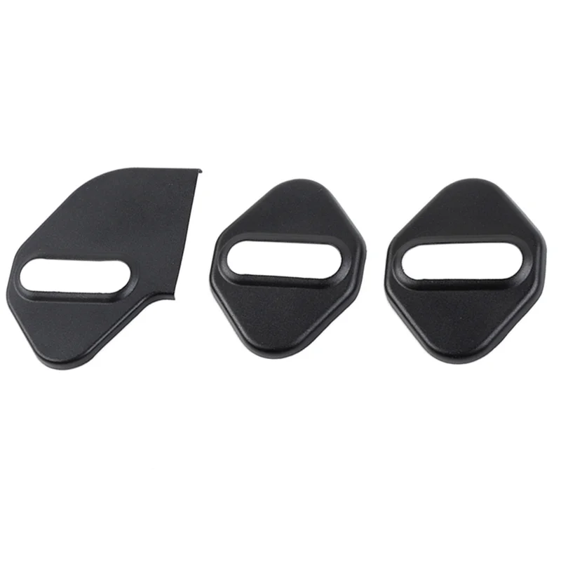 Black Aluminium Alloy Car Door Lock Cover Buckle Decoration for Suzuki Jimny 2019-2022 JB64 JB74