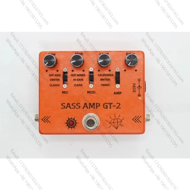 diy-ハンドエフェクトメーカー-sansamp-gt-2-デュプリケートエレキギタースピーカーは、単一の回路基板のディストーションをシミュレートします