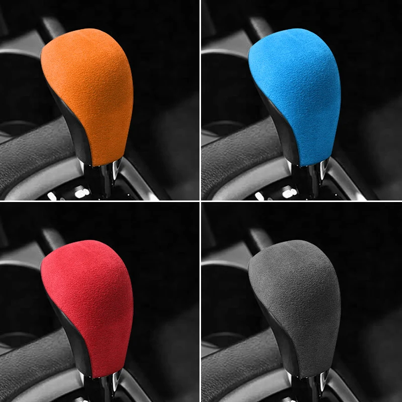

Made of Alcantara For Toyota Hilux / Fortuner Car Gear Shift Boot Cover Trim Sticker Anti Scratch Interior Tuning Accessories