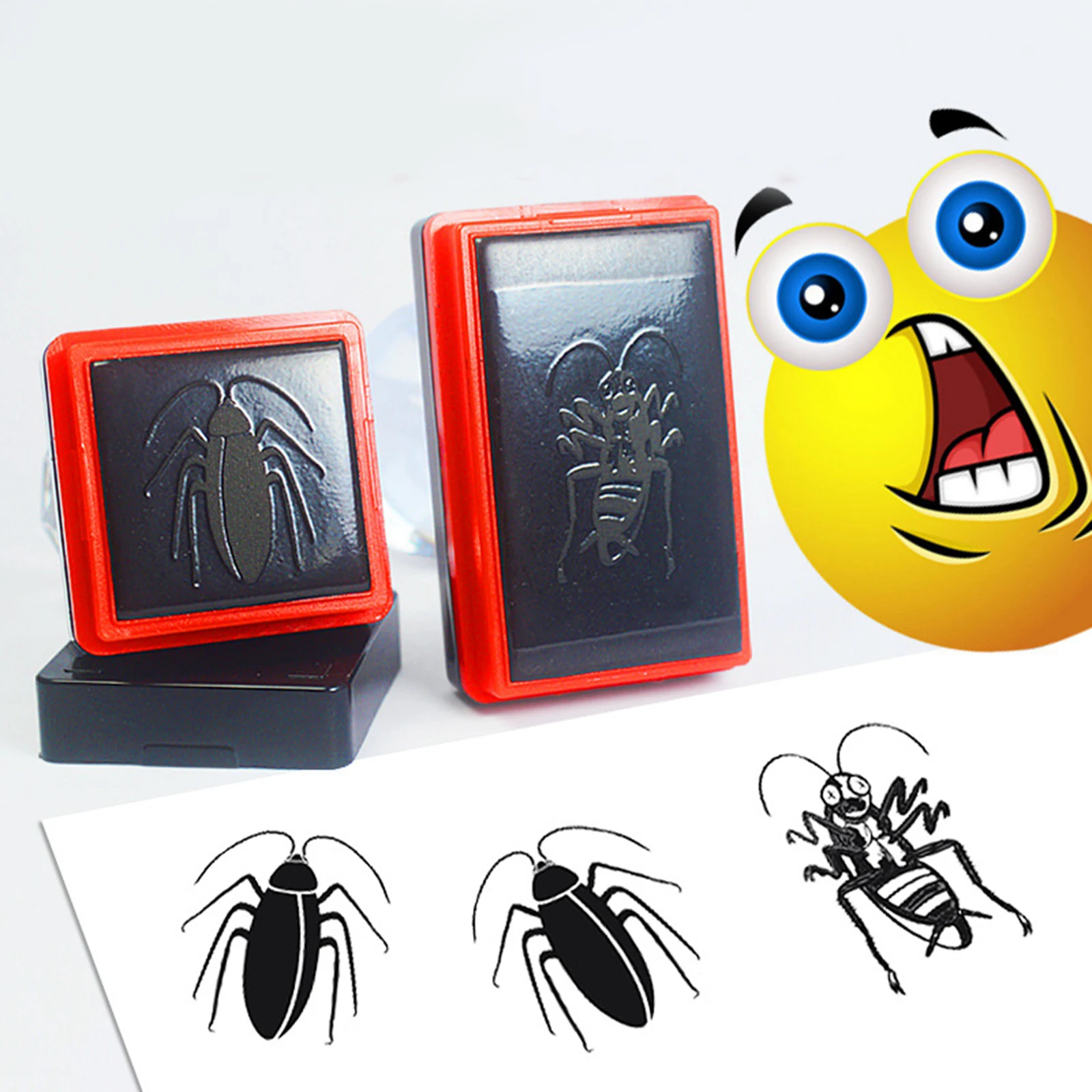 Funny Dead Mosquito Seal Spoof Stamp Novelty Insect Cartoon Stamps Seal Spoof Stamp Self-Inking Mosquito Stamps For Kids