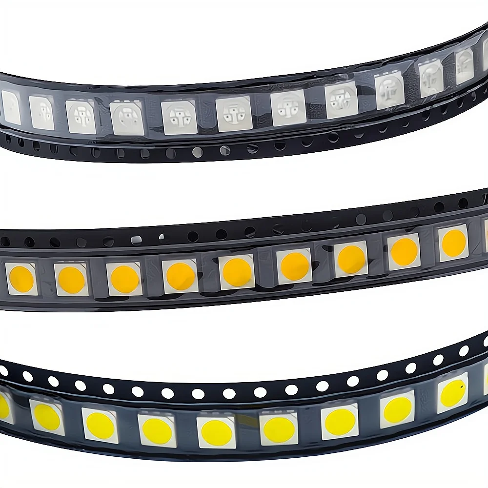 Imagem -04 - Quente Smd Led Chip Light Smd Patch Lâmpada Brilhante para Diodos Emissores de Teto Faça Você Mesmo Lâmpada Alta Potência Multicolor Smd 5050 1000 Pcs Branco