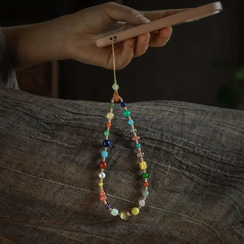 원래 멀티 보물 전화 체인 펜던트 민족 스타일 손목 안티 가을 펜던트 절묘한 크리스탈 선물 쥬얼리