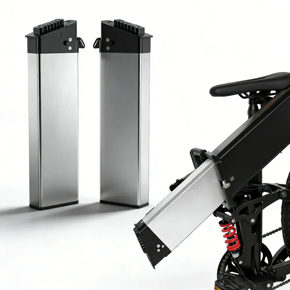 48V 14Ah Faltbarer E-Bike-Akku DCH-006 Ersatz-Akkupack mit Ladegerät Kompatibel mit Samebike Lankeleisi E-Bike