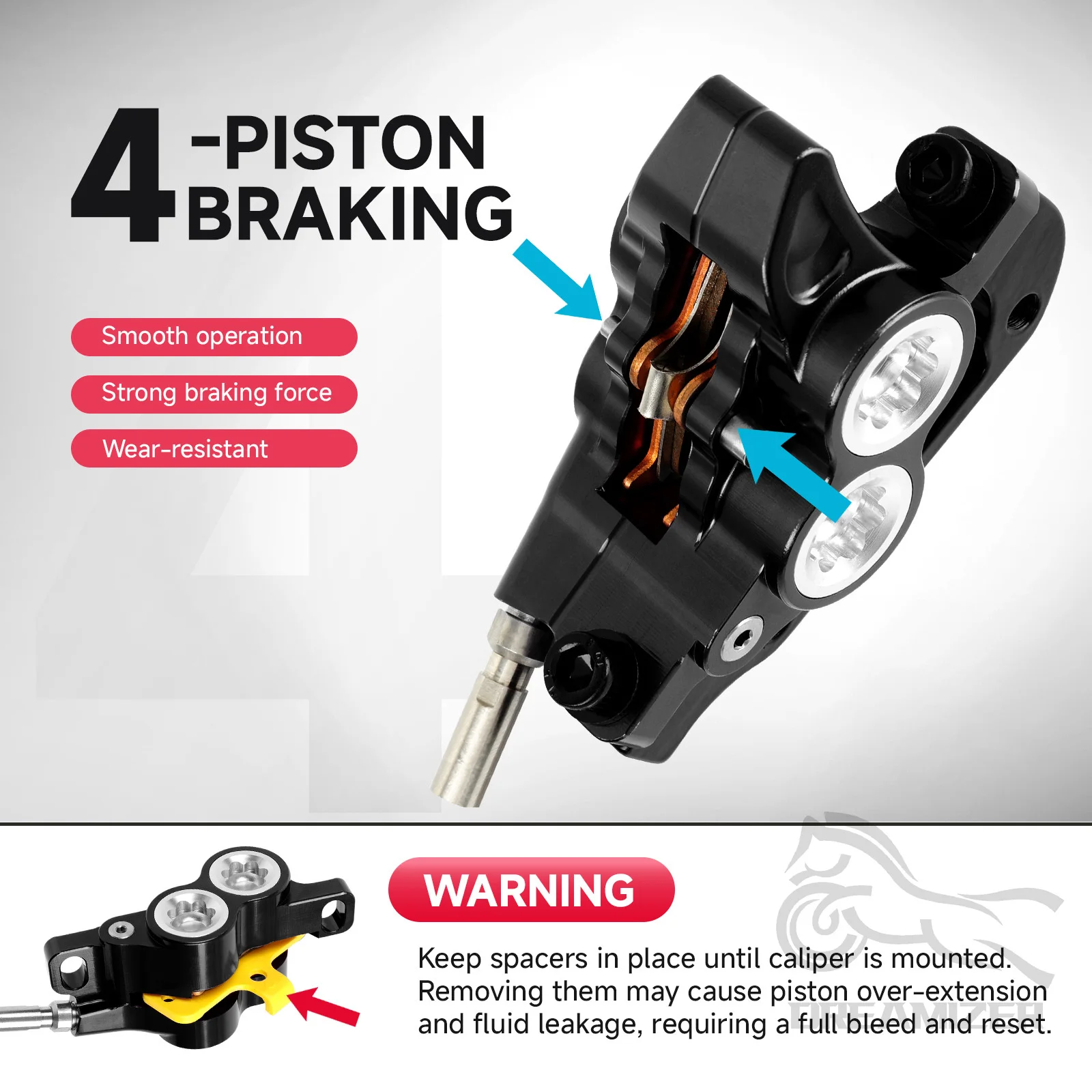 Front Rear Brake Kit Upgrade For Surron Light Bee/Light Bee X For Segway X160 X260 Talaria XXX/Talaria Sting MX3/R MX4