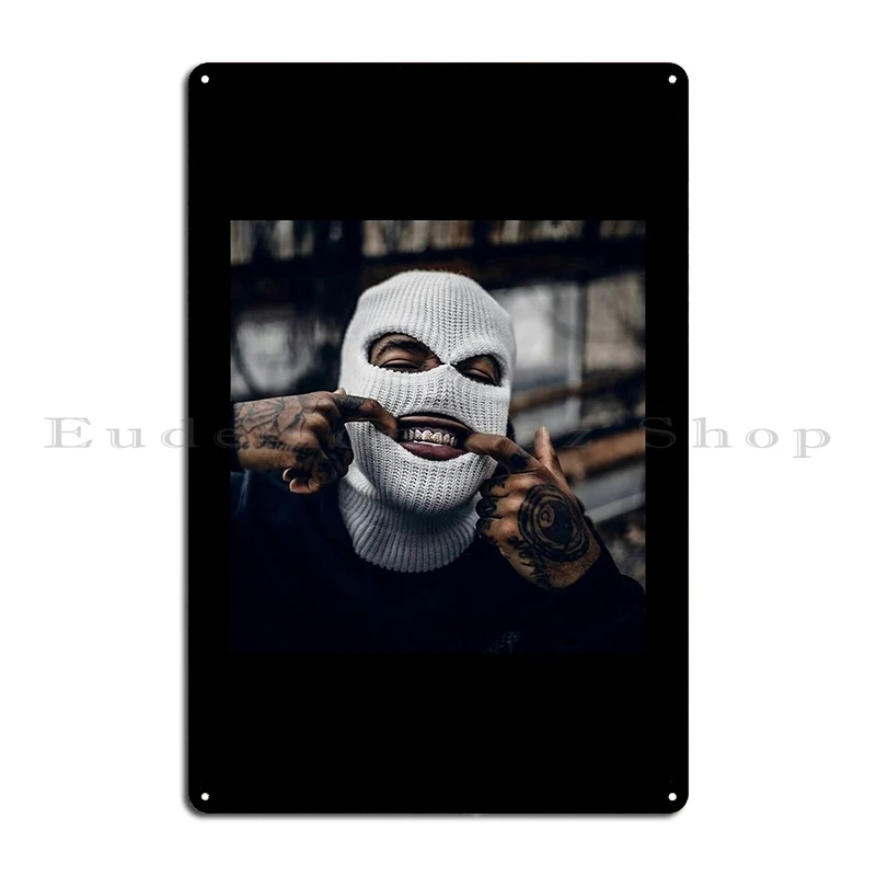Rap Gangsta Style Metal Plaque Poster Rusty Wall Mural Cinema Printing Tin Sign Poster