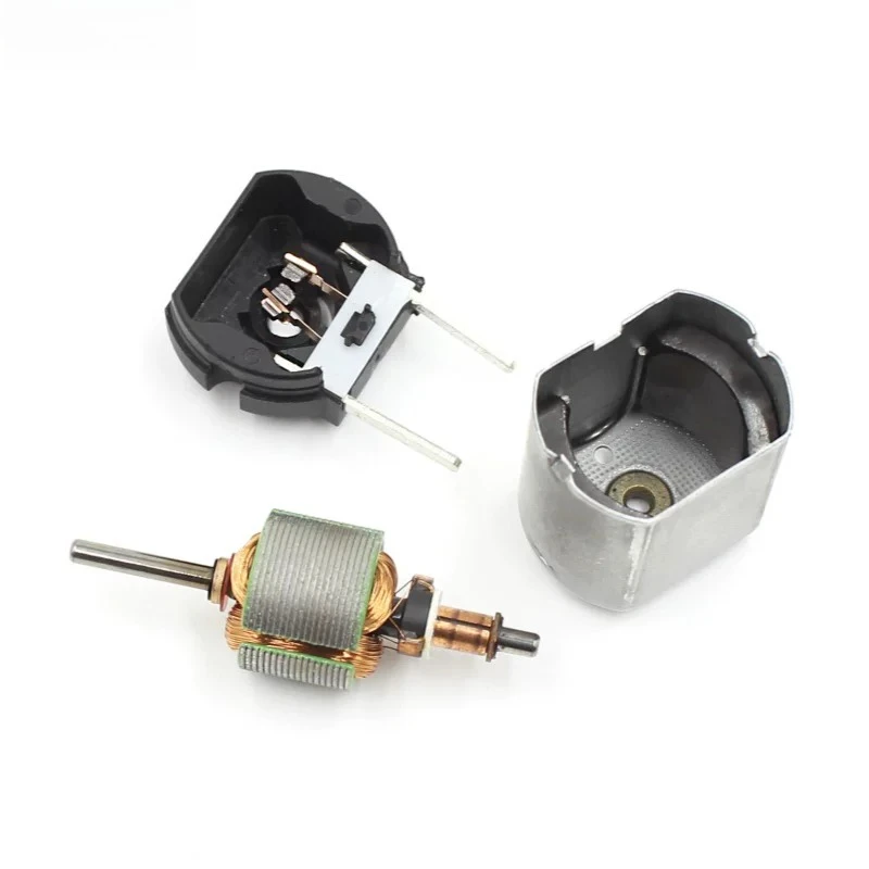 Standard 140-11230 Car Lock Motor DC12V13000 RPM Strong Magnetic Carbon Brush Round Shaft External Pin Micromotor