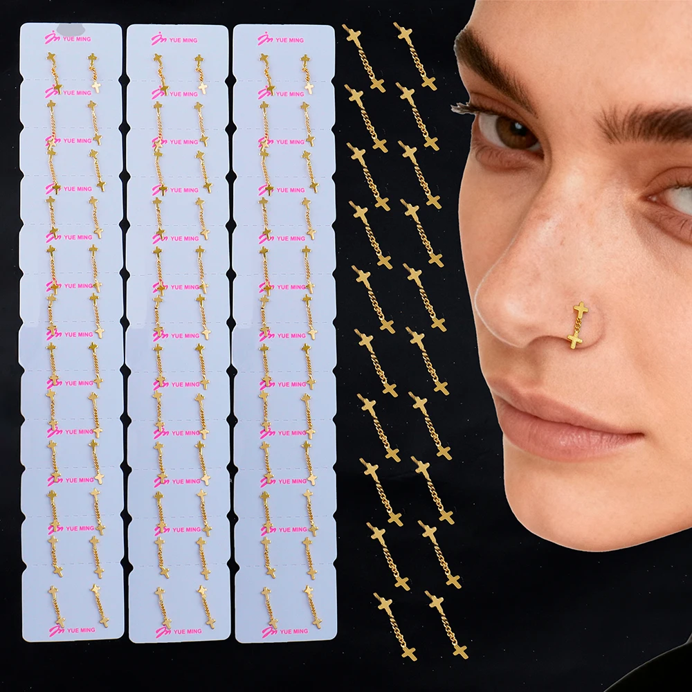 Stainless Steel Nose Ring Set for Women