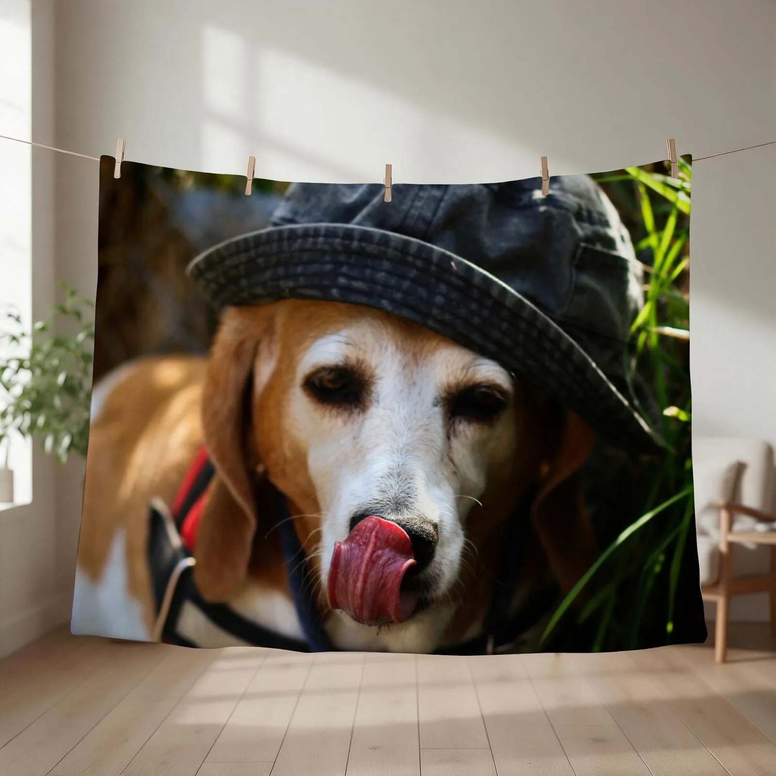 beagle Throw Blanket for babies Sofa Quilt Blankets Sofas Of Decoration Soft Plaid Blankets