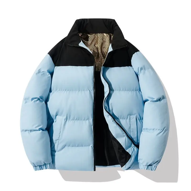 

Men's Women's Models Winter Autumn Coat Tops Cotton Jacket Standing Collar Warm Thickened Simple Comfortable New Niche Versatile