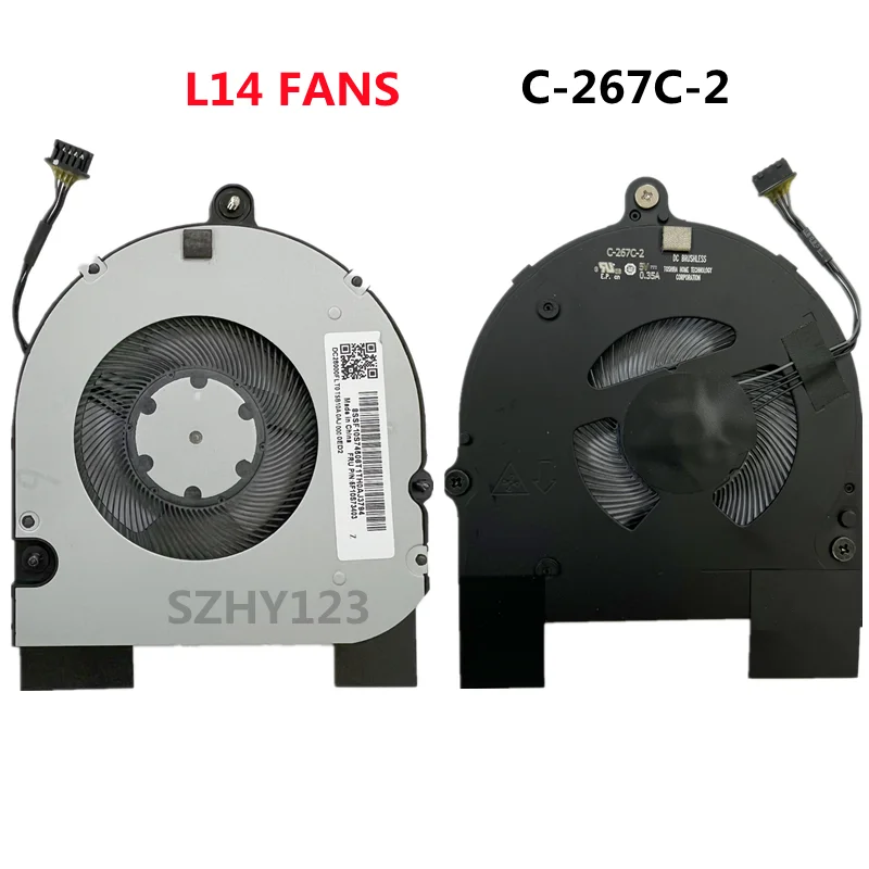 New Original CPU Cooling Fan Cooler For Lenovo Thinkpad L14 L15 Laptop FRU 5F10Z58241 5F10S73403 C-267C-1 C-267C-2