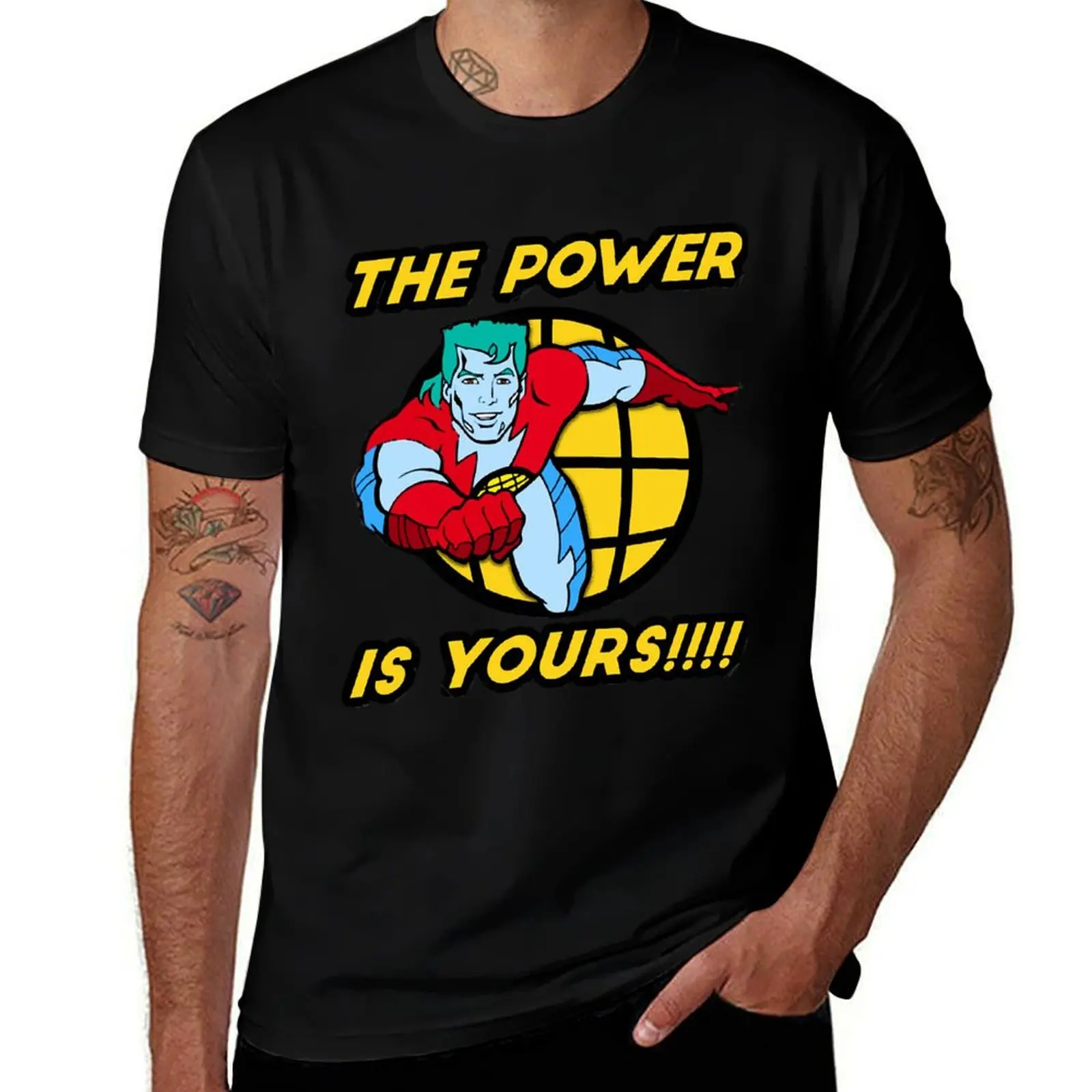 

Captain Planet Flying T-Shirt t shirts for man cotton soft man t shirt cotton T-Shirt
