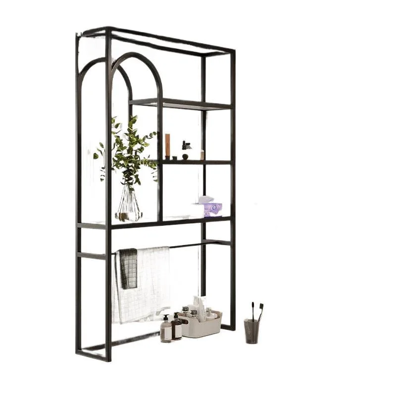 

Changhong glass bathroom half wall screen cabinet entrance living room dry area washing table rack partition modern simplicity