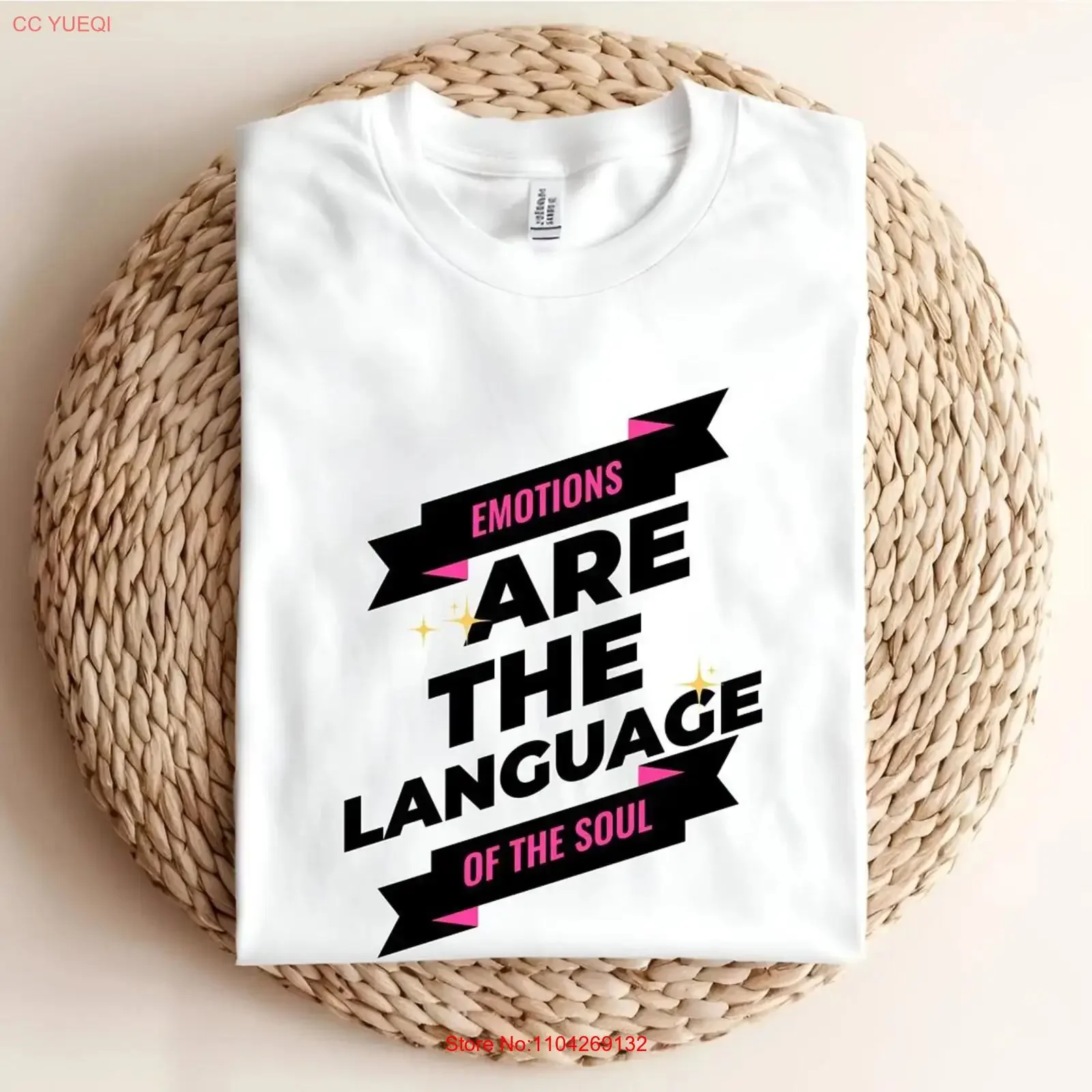 Les émotions sont la langue de l'âme T-shirt Conscience émotionnelle Vêtements Empathie Émotions Matter vintage Lavé homme