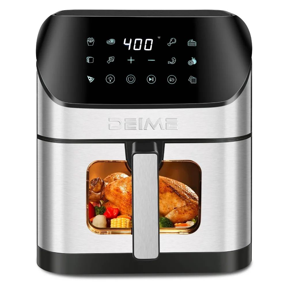 

6.2 QT Oilless 1500W Air Fryer, Large Capacity Oven Air Fryers Healthy Cooker with 10 Preset