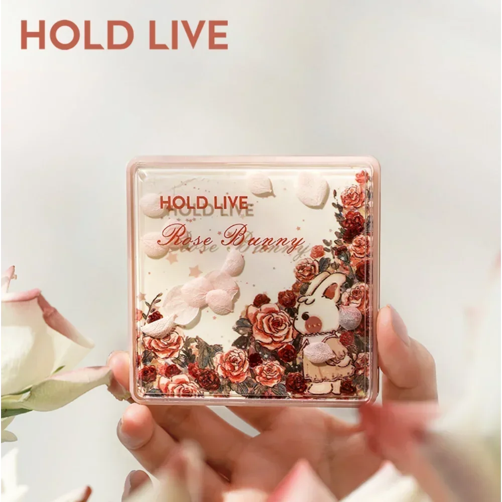 HOLD LIVE Rose Bunny Sweetheart Garden Eyeshadow Palette 18-Color Pearlescent Matte Eye Shadow Blue Pink Color Makeup Cosmetics