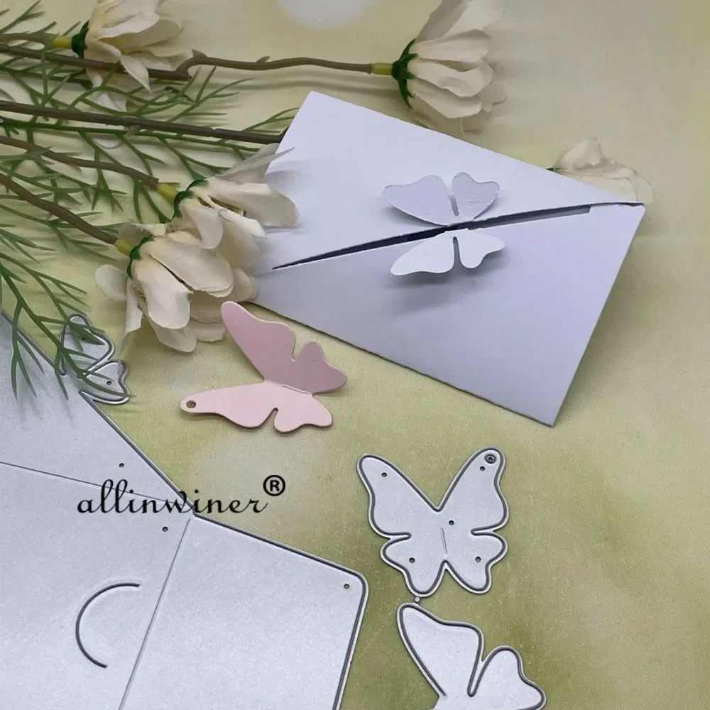 

Butterfly card envelope DIY Craft Metal Cutting Die Scrapbook Embossed Paper Card Album Craft Template Stencil Dies