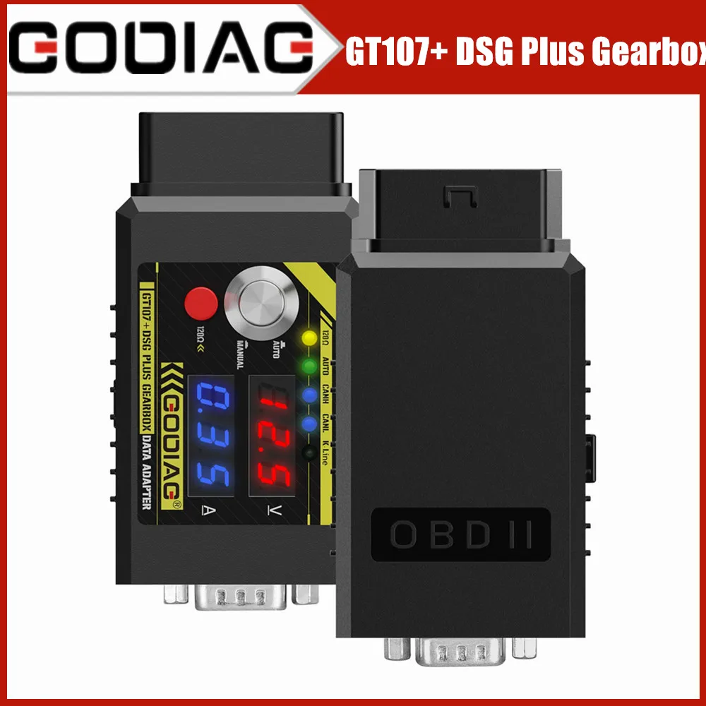 GODIAG GT107+ DSG Plus Gearbox Data Adapter For Benz/BMW/DQ250/DQ200/ VL381/VL300/ DQ500/DL501 work with PCMtuner