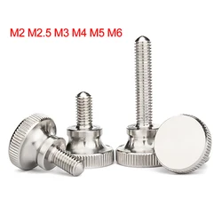 Knurled Thumb Screws M2 M2.5 M3 M4 M5 M6 303 Stainless Steel Hand Grip Knob Bolts Length 3 - 35mm For DIY Car Computer