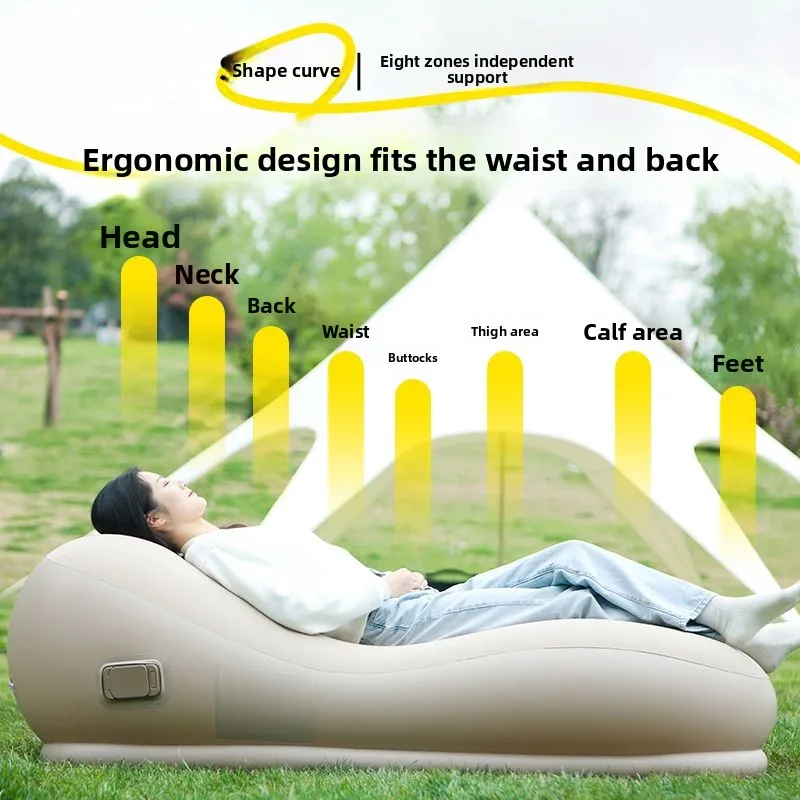 

Автоматический электрический надувной диван для улицы, портативный одиночный ленивый обеденный перерыв, кемпинг, Интернет, воздушный матрас для знаменитостей, кровать, кресло