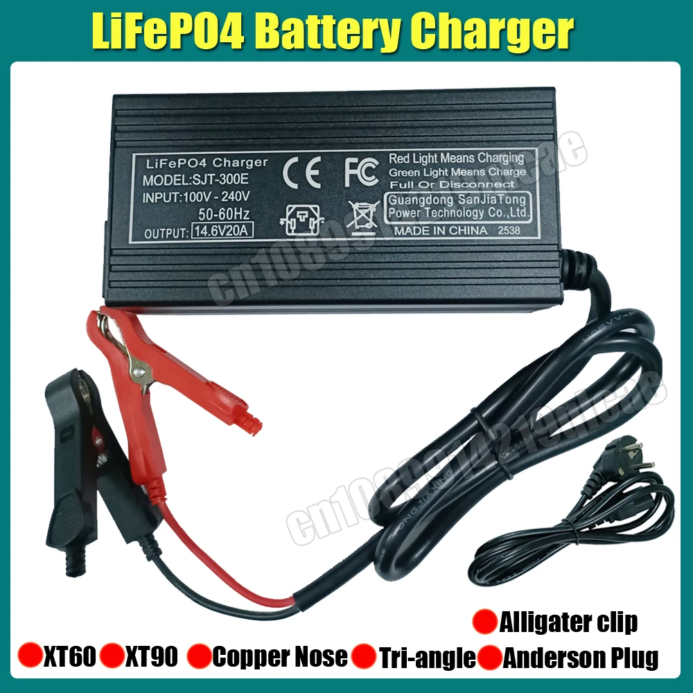 

Умное зарядное устройство для аккумуляторов Lifepo4, 12 В, 4S, 14,6 В, 20 А, быстрая зарядка высокой мощности для зарядных устройств для электроинструментов