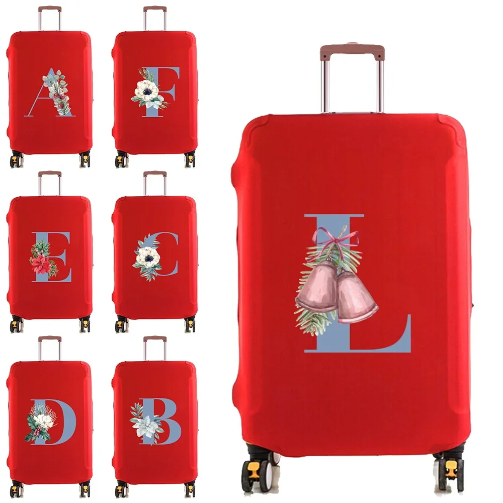 غطاء حقيبة الأمتعة حامي غطاء غبار مرن 18 ~ 28 بوصة الغطاء الواقي 2025 إكسسوارات السفر نمط الحروف الزرقاء #1