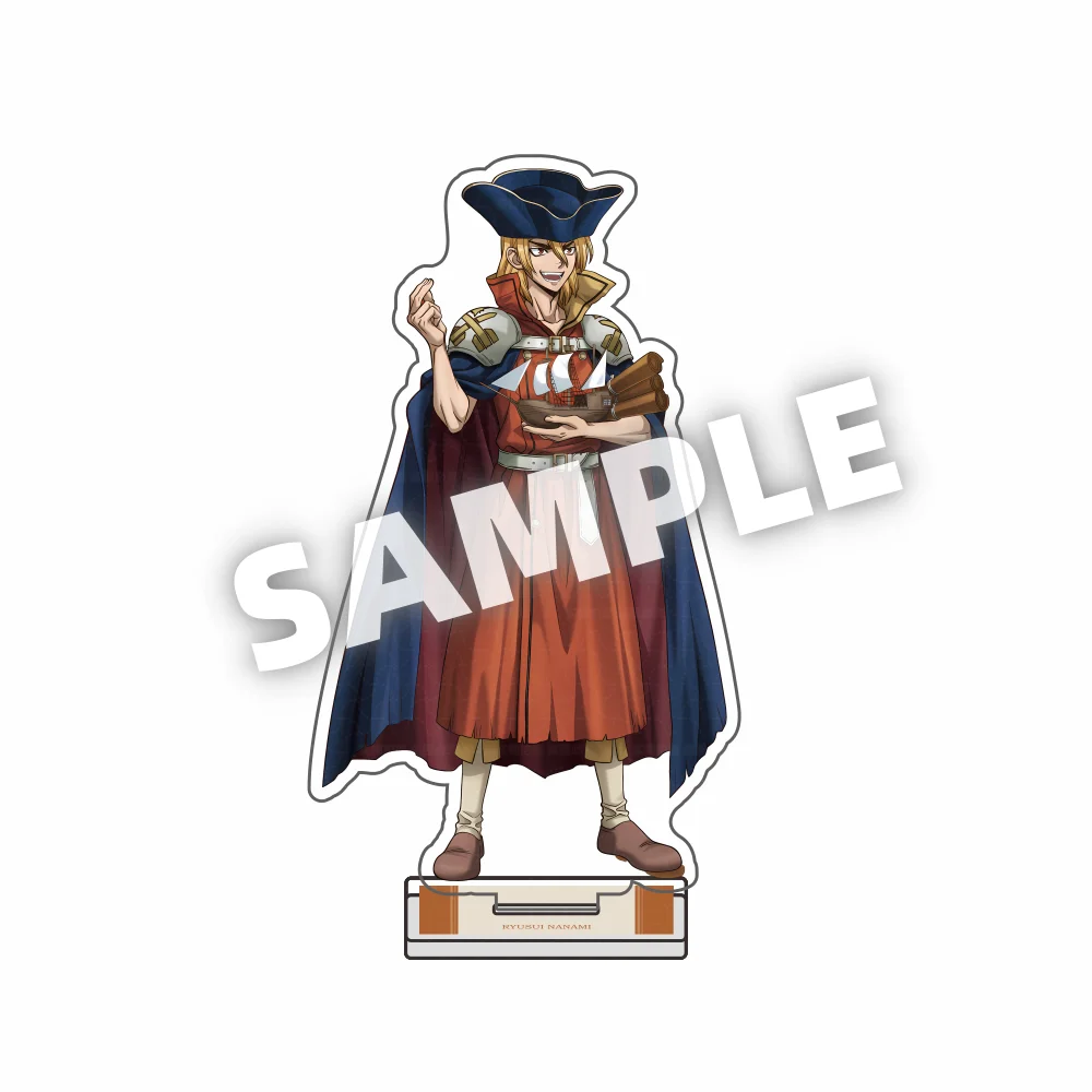 متجر Dr.Stone Gen Asagiri Senku Ishigami الخمول نمط زي 15 سنتيمتر الاكريليك حامل سطح المكتب ديكور المشجعين سحر أنيمي الهدايا