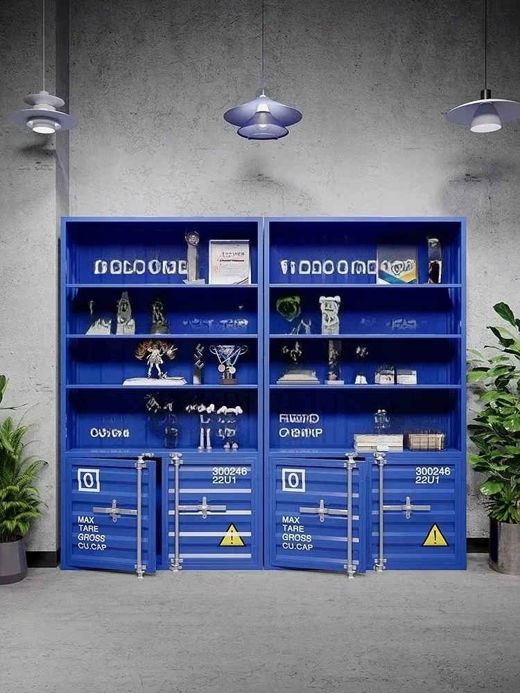 

Industrial style figure display cabinet product display cabinet container storage cabinet display rack