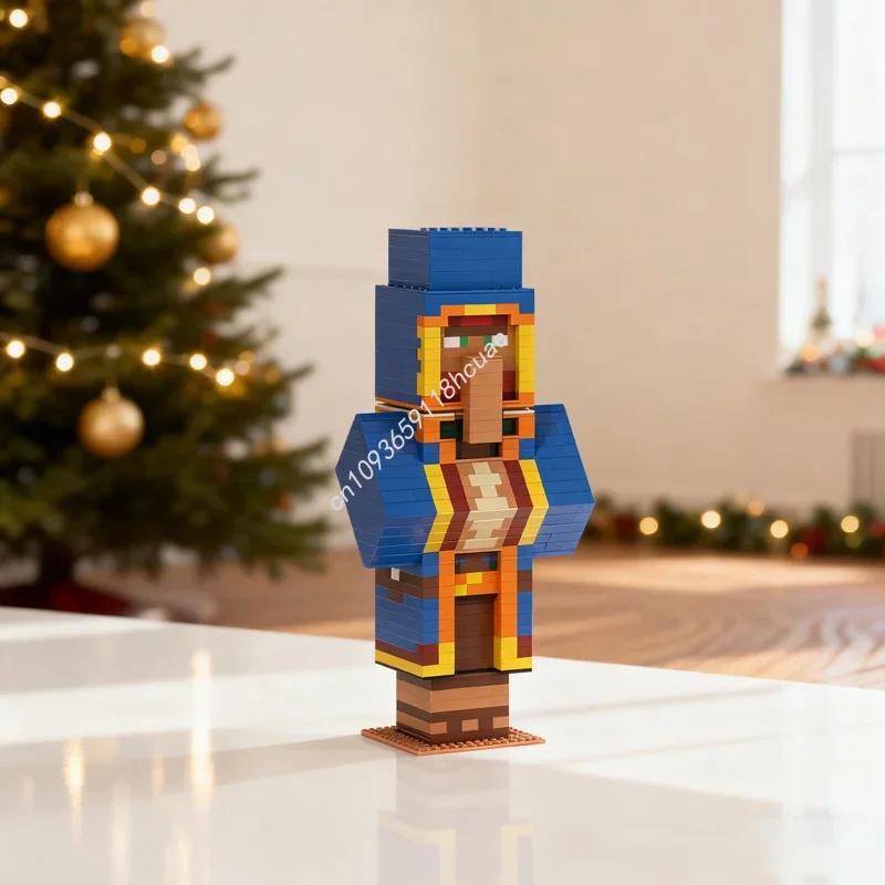 

920pcs MOC Wandering Trader My Worlded Model Building Blocks Architecture DIY Idea Education Brick Christmas Gifts Toy Birthday