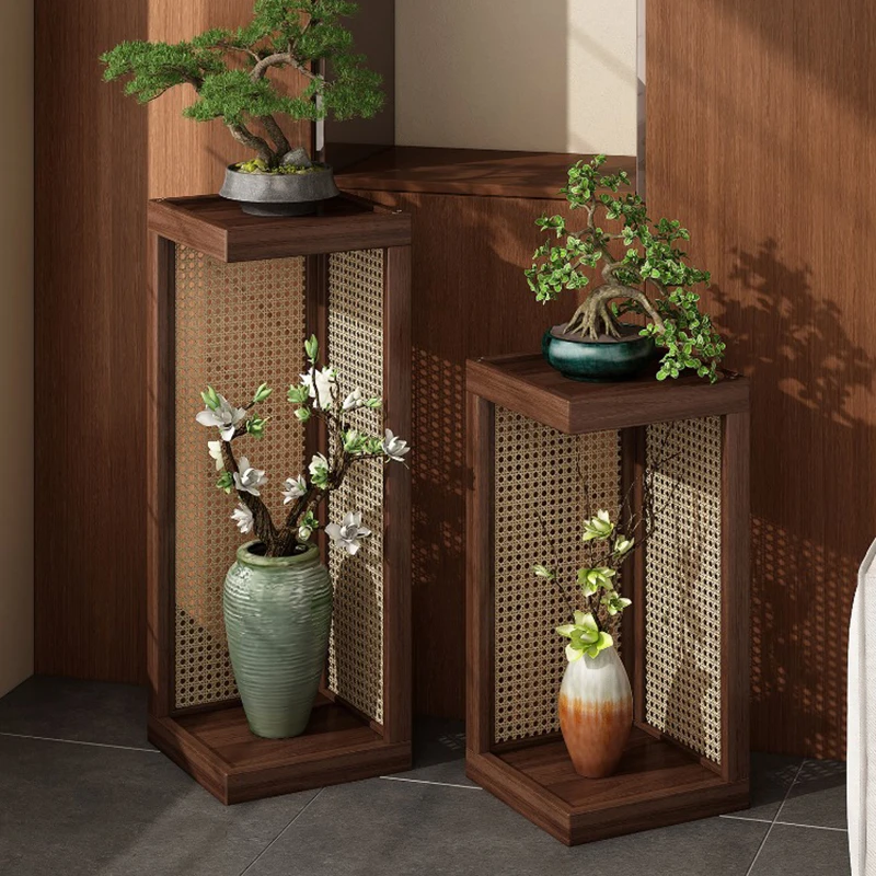 Outdoor Furniture Japanese Style - Houten bloemenstandaard in Japanse stijl Scandinavische