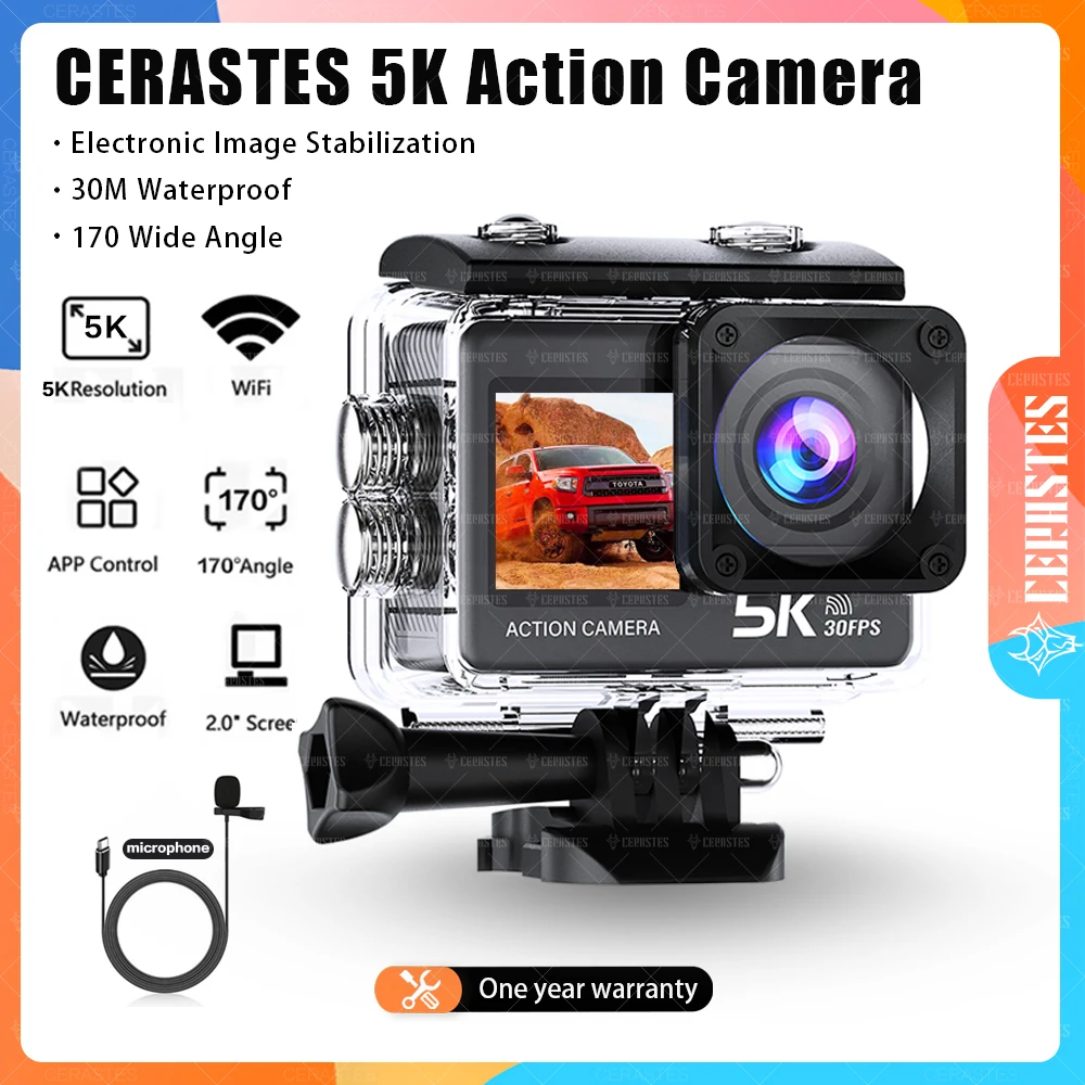 cerastes-action-camera-5k-4k-60fps-wifi-anti-shake-dual-screen-170°-wide-angle-30m-waterproof-sport-camera-with-remote-control