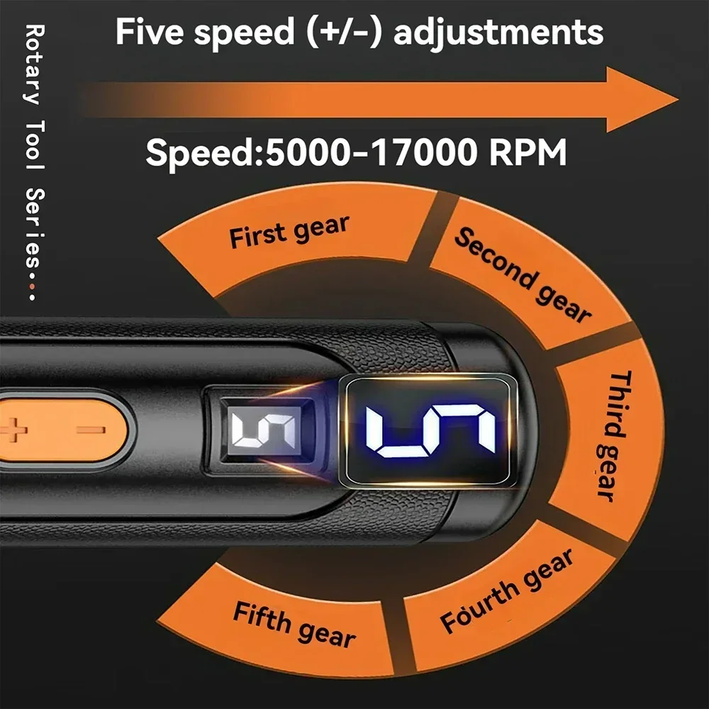 8V 4000-17000RPM Wireless Drill Micro Rotary Tool for Engraving Rechargeable Cordless Electric Drill Griding Drilling Machine