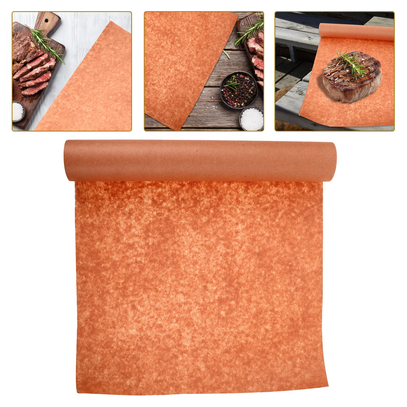 Butcher Paper Household Grill Pan Baking Foil Thickened Black Food Air Fryer Pink Meat