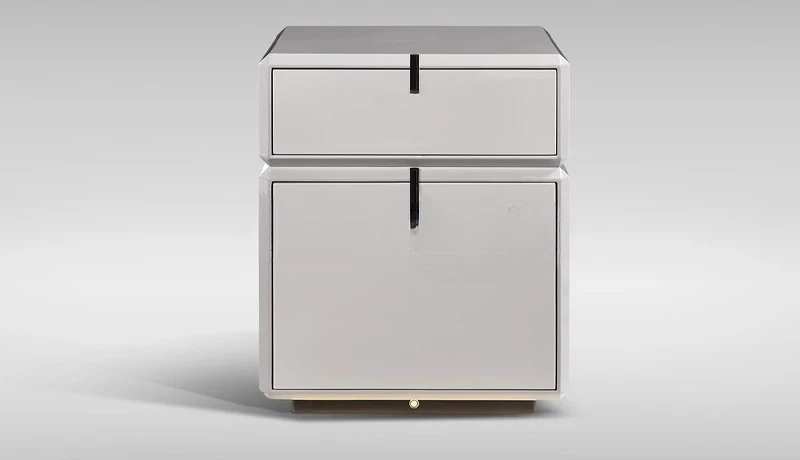 A Rechargeable Touch Sensor Light Smart Bedside Table Bluetooth Speaker Safe Multifunctional Cabinet