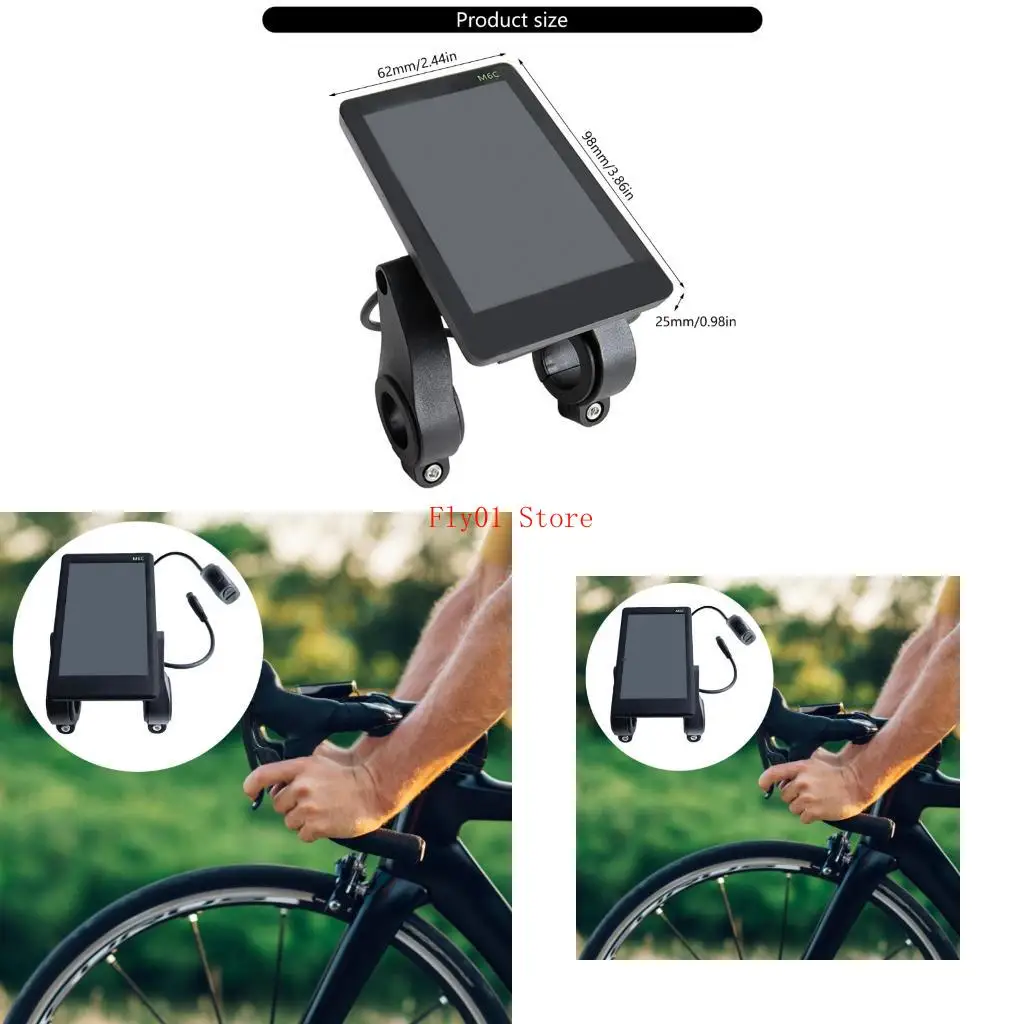 

LCD Display for Ebike, Speedometer Cycling Odometer Waterproof LCD Display Meter 24V 36V 48V 52V 60V Control Panel