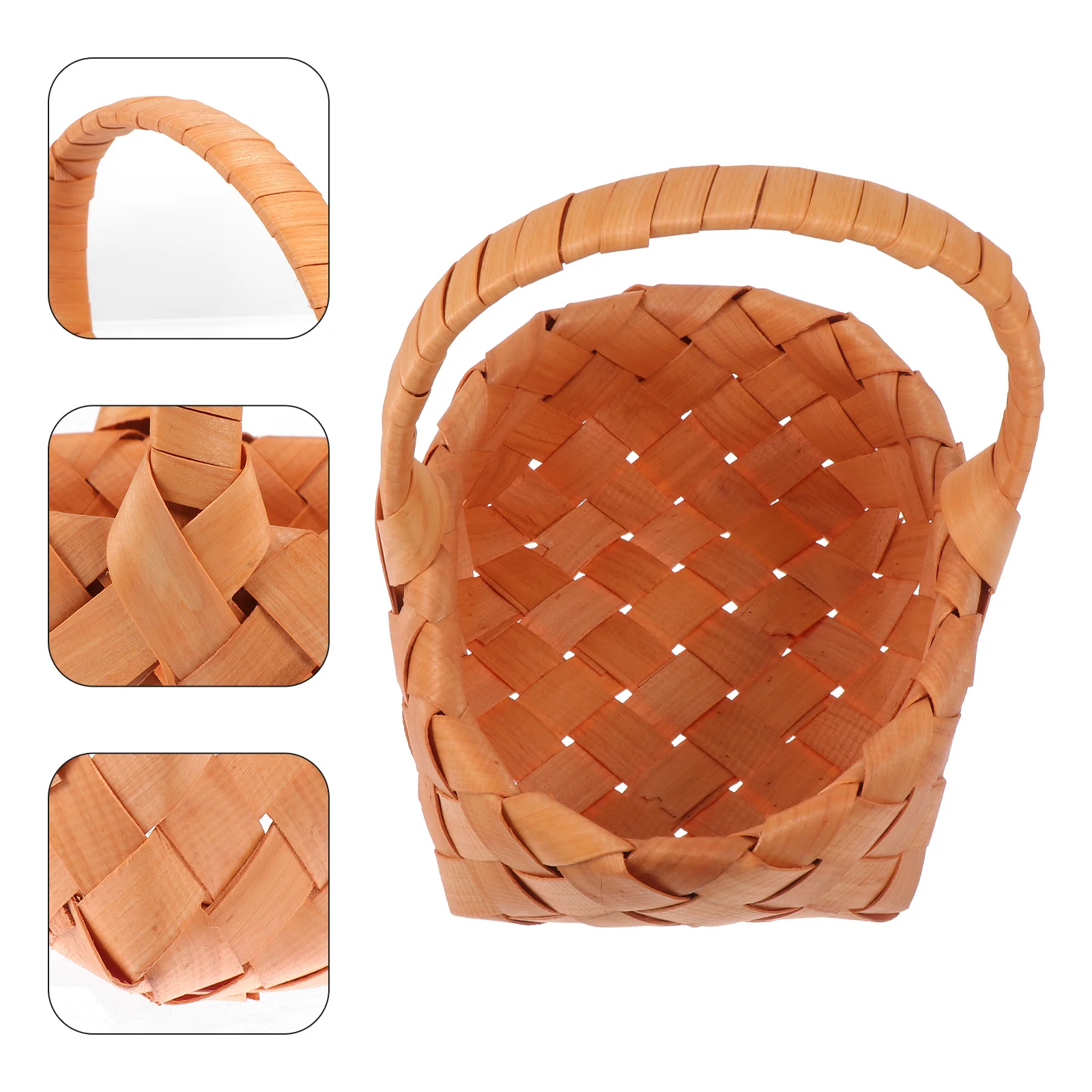

Rattan Woven Basket Versatile Storage Organizer Rustic Design Natural Beauty Suitable Weddings Gifts Picnics Outdoor Activities