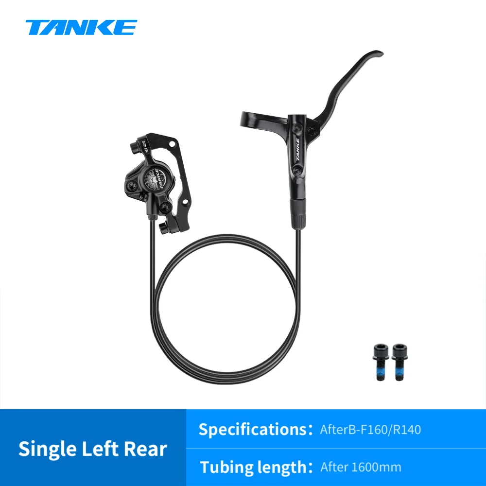 TANKE MT200 Fiets Hydraulische Schijfrem MTB Rem BL BR 800/1600mm Fietsrem 2 Zuiger 3 Vinger Stalen hendel Fietsonderdelen Upgrade