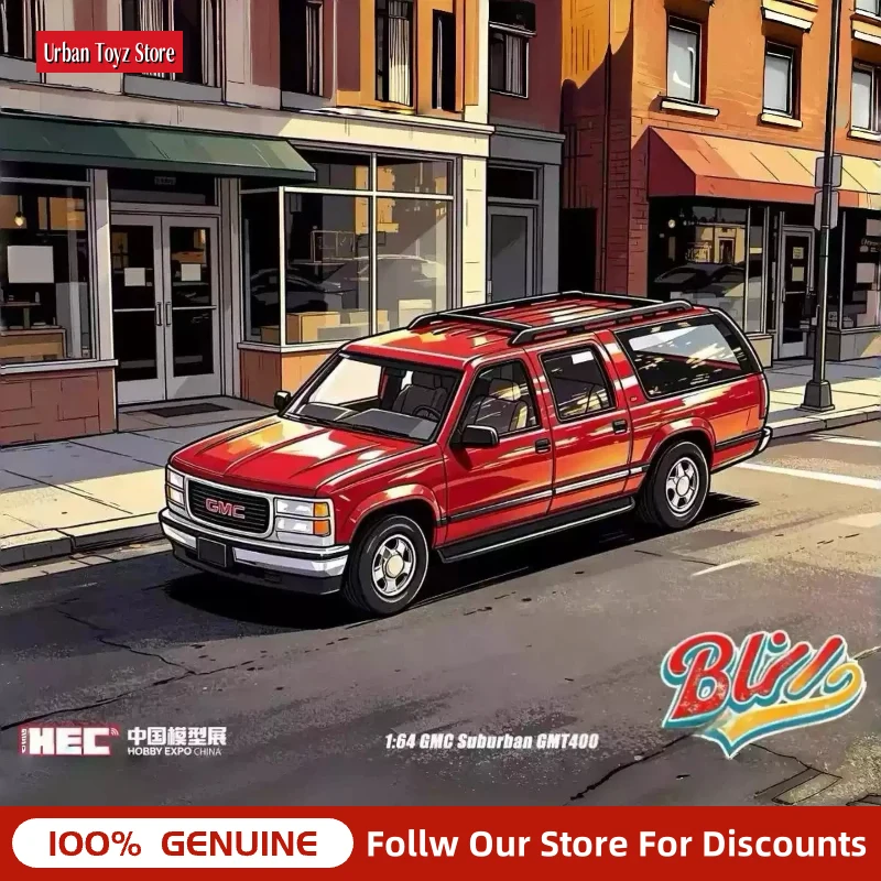 New 1:64 Bliss 2026 Hec Gmc Suburban Gmt400 Chevrolet Alloy